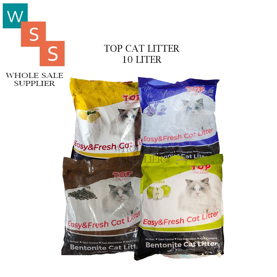 PASIR KUCING GUMPAL WANGI TOP 10L = 8KG ( GOSEND GRAB )