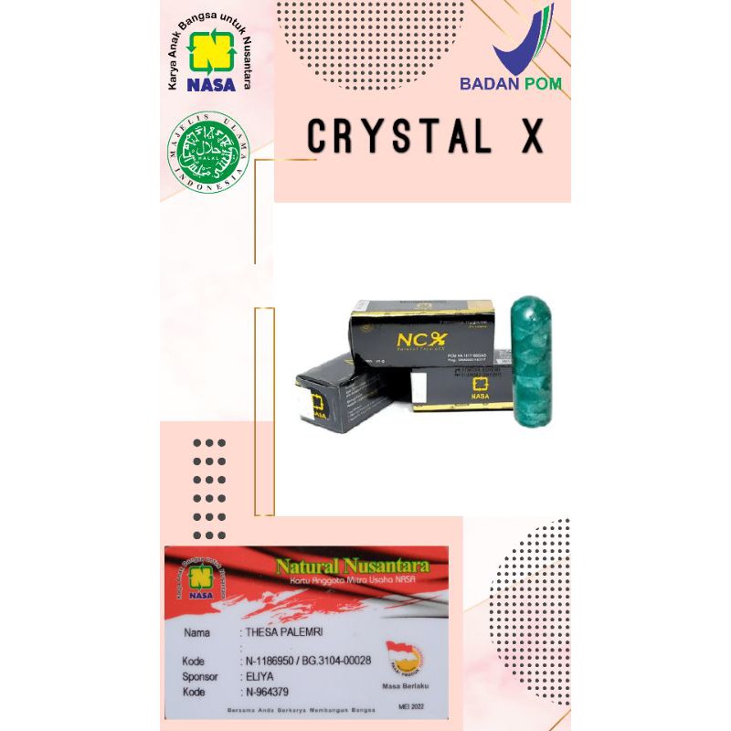 Crystal X Kristal X Krystal X NCX Perapat vagina obat keputihan obat bau miss V nasa asli original