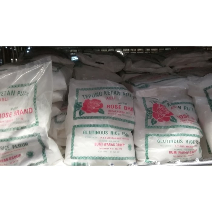 

ketan-beras-tepung- tepung ketan putih murni rose brand 500 gram -tepung-beras-ketan.