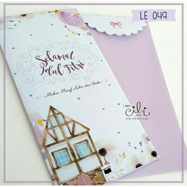 

Shabby Chic Eid Mubarak Envelope / Amplop Lebaran Idul Fitri/angpao TIPE : LE021-LE041