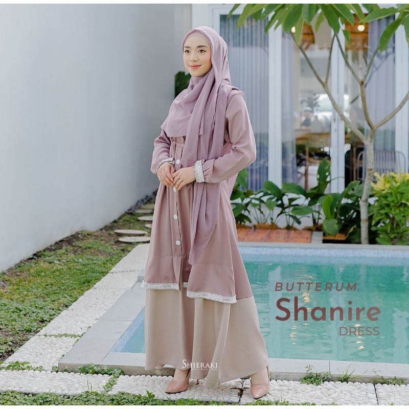 Shanire Dress by Shieraki Indonesia Gamis pesta cantik simple