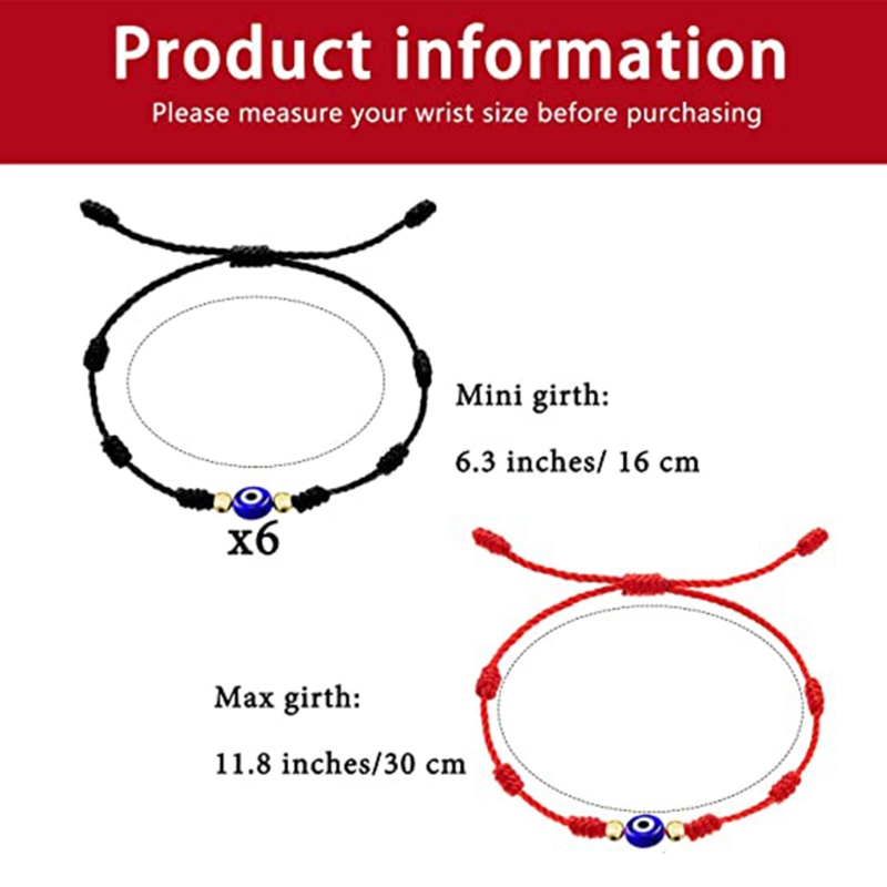 Siy 2 Pcs Gelang Tangan Tali Adjustable Model Mata Untuk Remaja Pria / Wanita