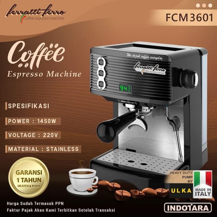 Ferratti Ferro Espresso Machine FCM3601