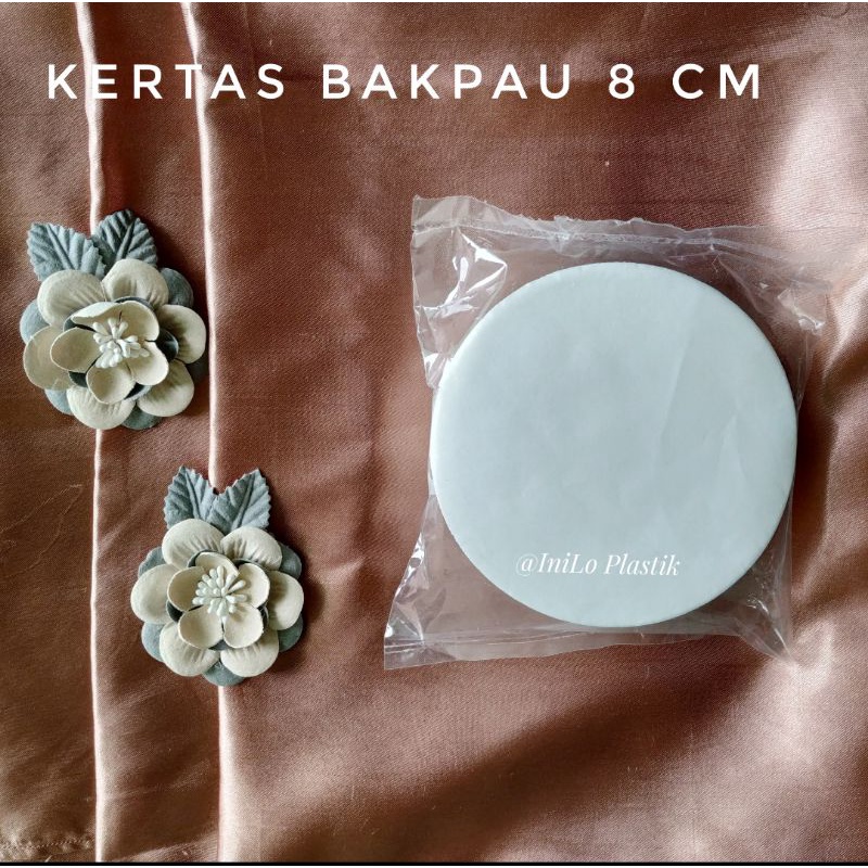 

Kertas Alas Mini Bakpau Bulat / Alas Bakpao Ukuran 8 Cm @1pack