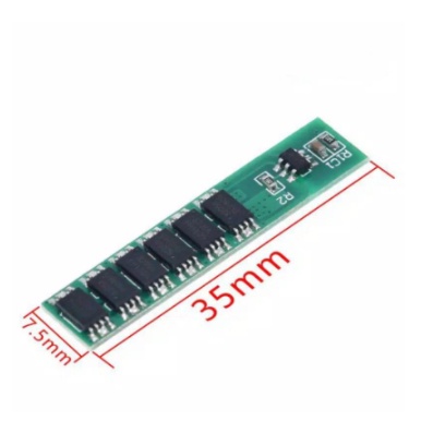 BMS lithium ion 18650 1S 15A 3.7V.