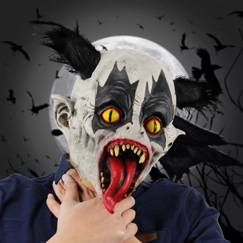 Perisai Badut Horror Bahan Latex Untuk Pesta Halloween