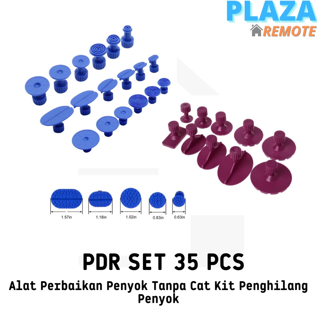 NUT PLASTIK PDR Alat Perbaikan Penyok Tanpa Cat Kit Penghilang Penyok alat ketok magic