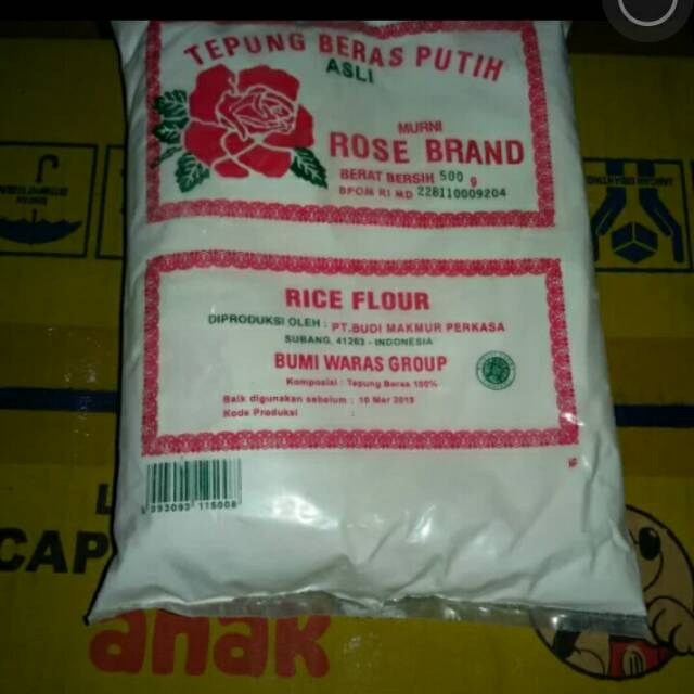 

TEPUNG BERAS PUTIH ROSE BRAND 500 GRAM khusus gojek