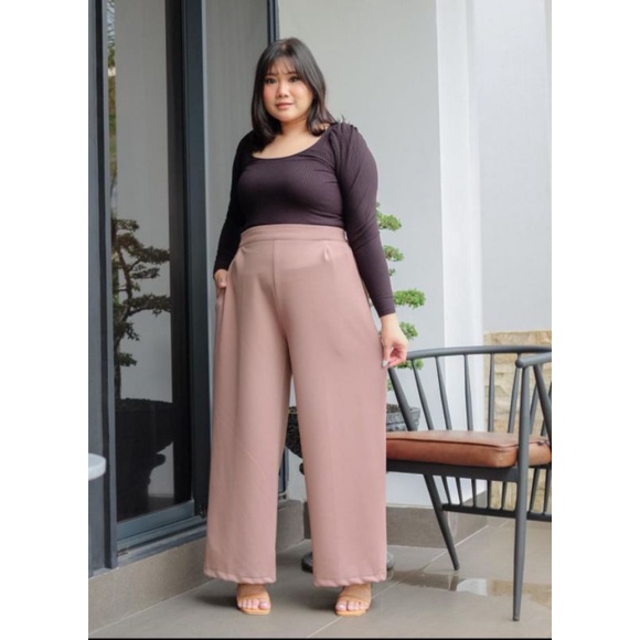 Ariana - Kulot Scuba Jumbo XXL Premium Tebal Kulot Highwaist Jumbo Ukuran Besar