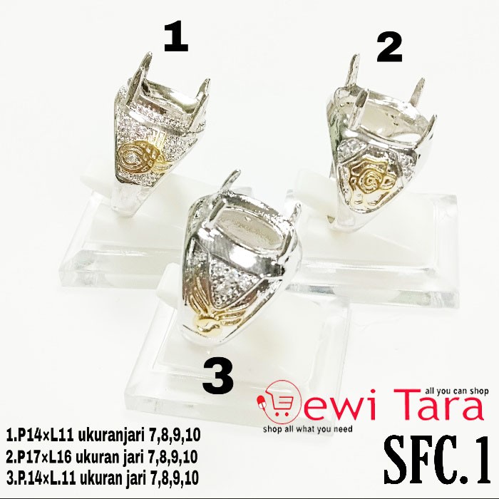 Cincin Perak Pria Cangkang Batu Cincin Emban Ikat Batu Cincin Perak Pria