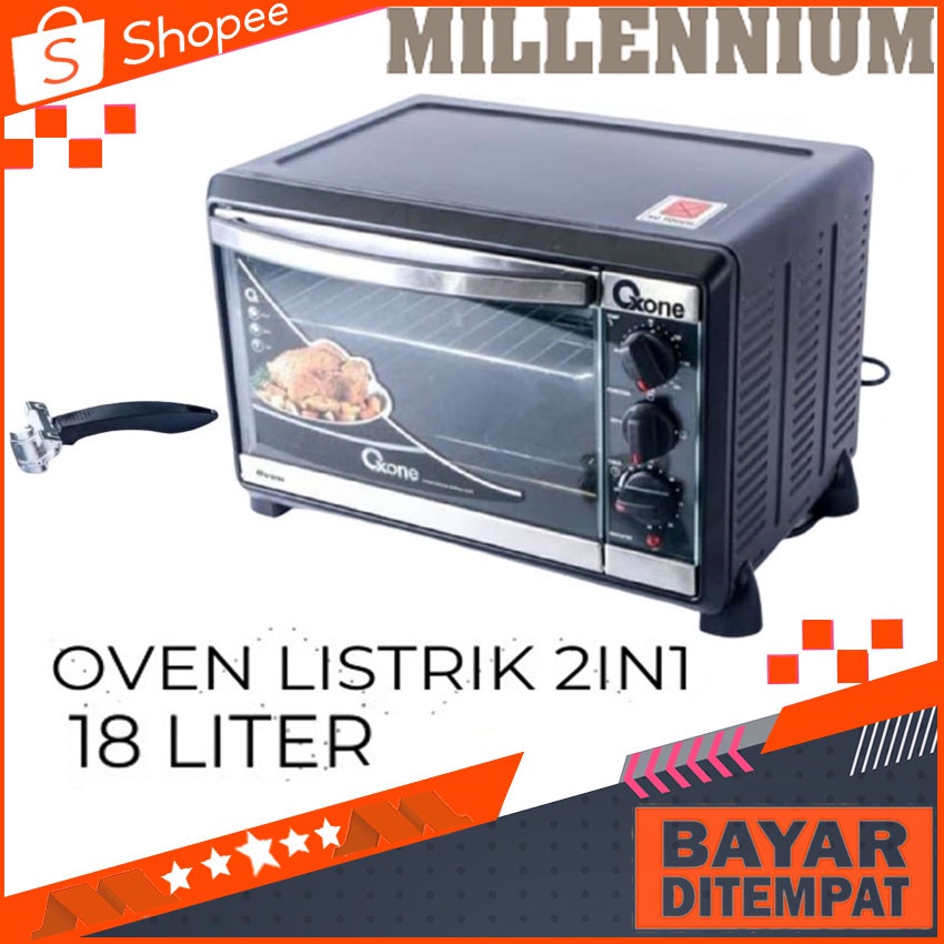 OXONE OX-858 OVEN Listrik 2in1 Kapasitas 18 Liter Oven Listrik Oxone