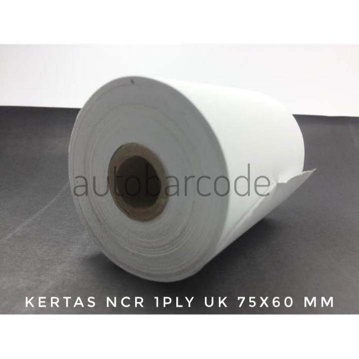 Tellstruk Multioffice Kertas Struk 1Ply Kasir NCR 75x60 mm 1 ply Rangkap Printer Dotmatrix