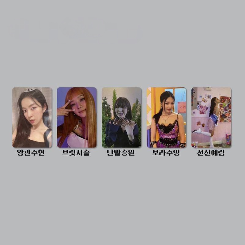 5pcs Kartu Foto Album Red Velvet 2021 Ukuran Kecil