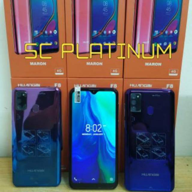 Smartphone Android Huangmi F8 Maron Layar 6 In Waterdrop Grs Resmi 1 Th Shopee Indonesia
