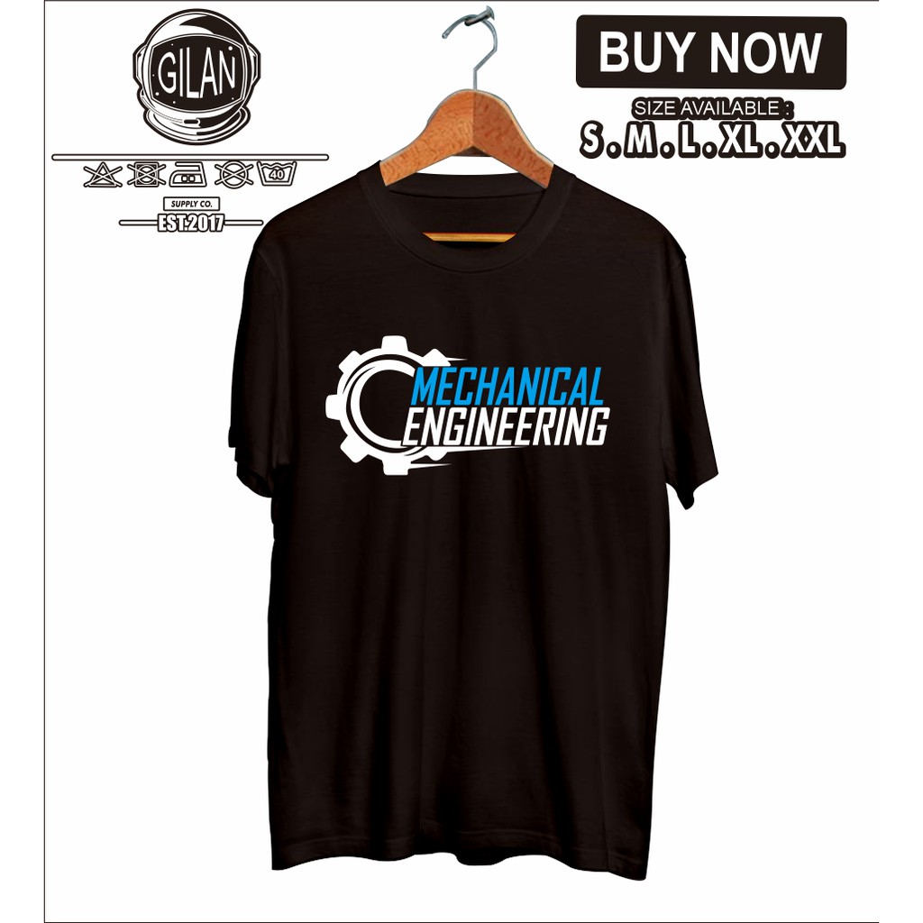 Kaos Baju Mechanical Engineering Teknik Mesin Mobil Motor Otomotif Mekanik Gilan Cloth Shopee Indonesia