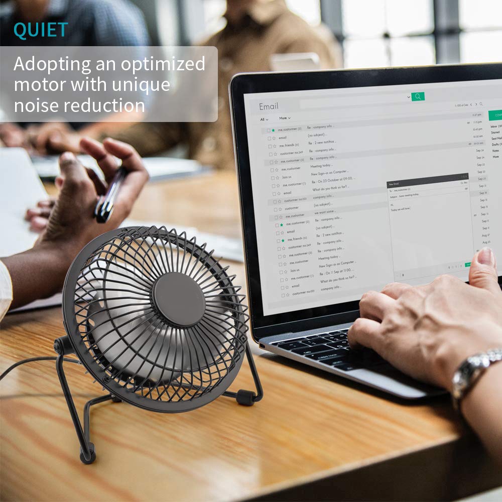 Hot Sale/Fashion USB Mini Desktop Office Fan Rotasi 360meja Desk Personal Fan Portable Cooler Kipas Pendingin