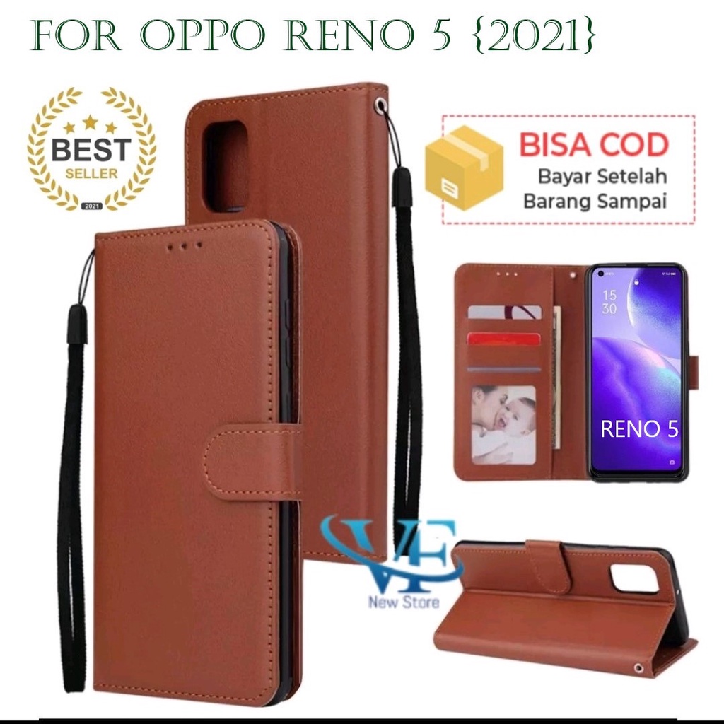 Flip Case OPPO Reno 5 /Wallet Leather Standing Flip Cover