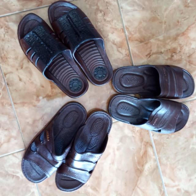 Sandal karet selop nikko coklat