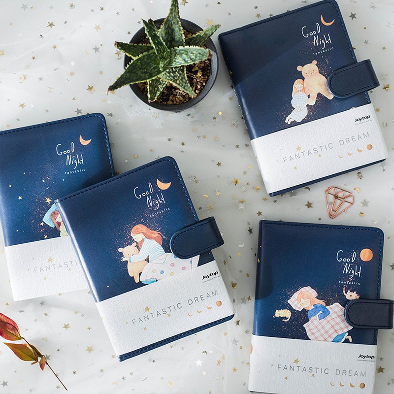 

Good Night Girl Leather Plain Notebook A6 (Buku Tulis)