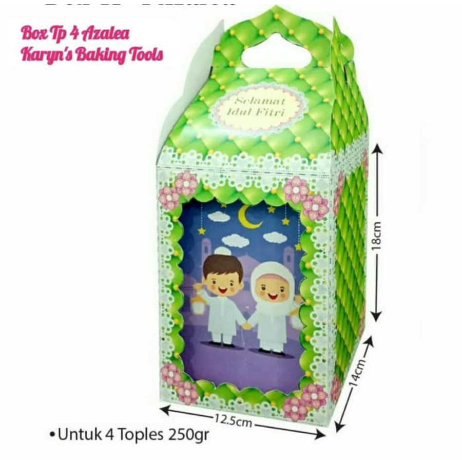 

Kotak Dus Box Packaging Hampers Toples Kue Kering Idul Fitri Lebaran