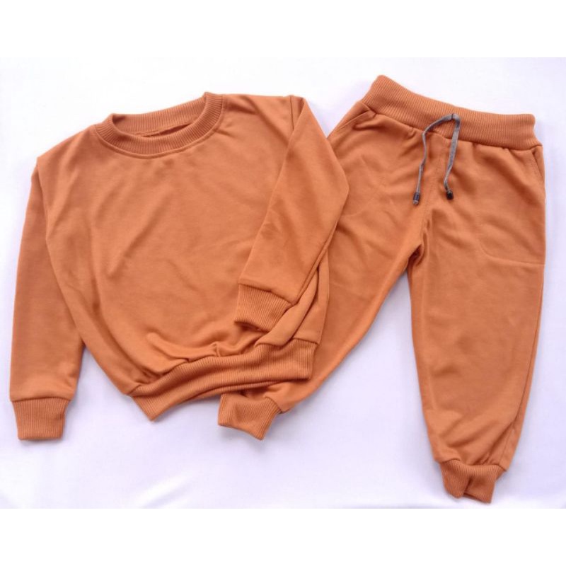 Setelan joger polos olahraga anak nyaman,di, pakai(S,M,L,XL,XXL,3XL)