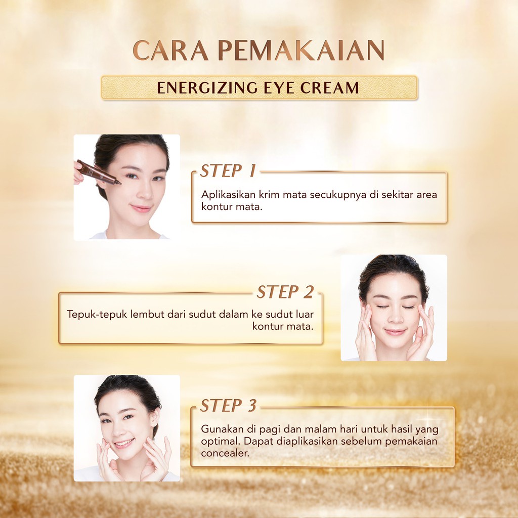 YOU Golden Age Energizing Eye Cream 15g [ Intense Eye Firming Treatment] BPOM