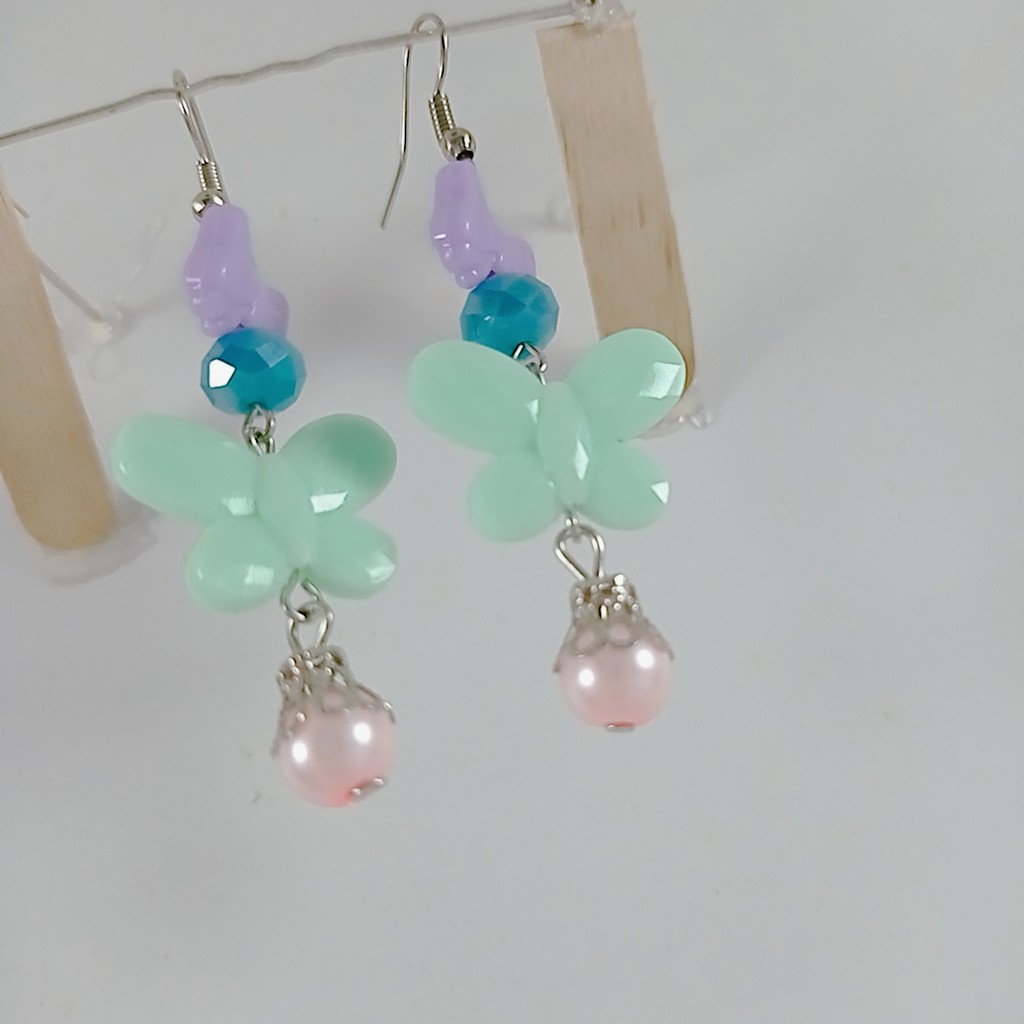 Anting Fashion Model PITA/Anting korea /Anting mutiara Warna pastel/Kerabu/Giwang Tokopelanginicer