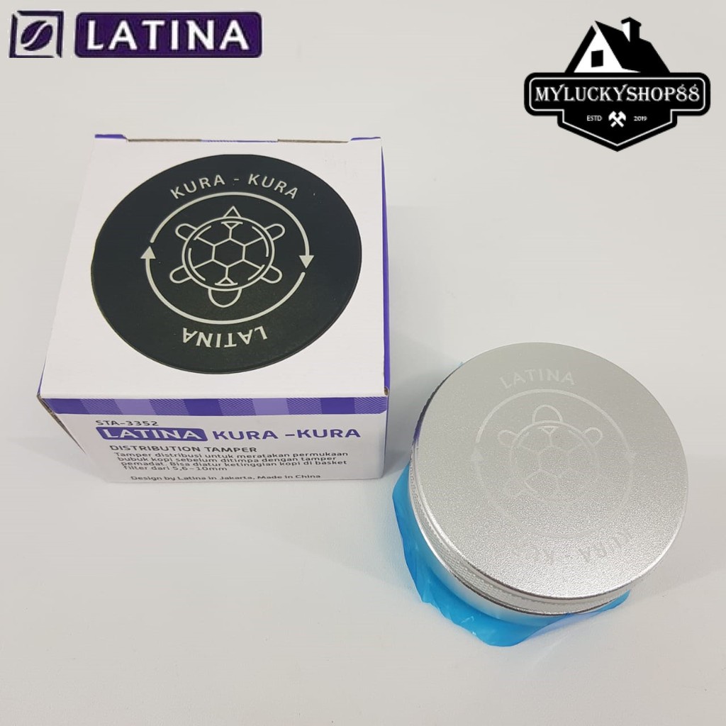 Latina Kura Kura Macaron Distribution Tamper Coffee 58 mm Tamper Kopi