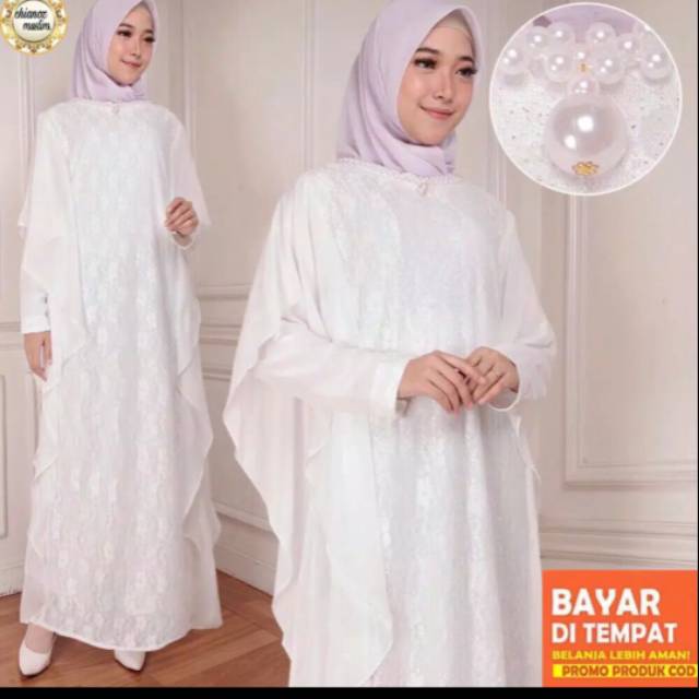 Gamis syari putih