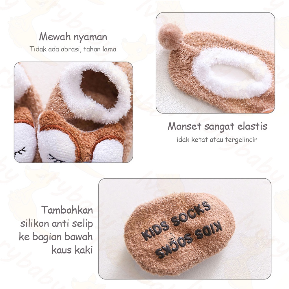 Ivorybaby Kaus kaki bayi lembut baby shoes kaos kaki anak bahan katun