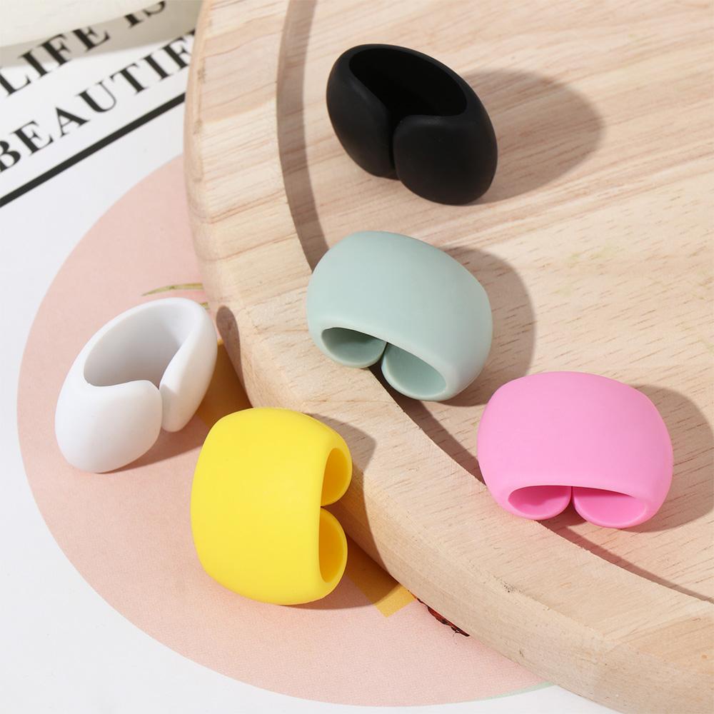 Chookyy 2pcs Klip Kabel Silicone Firm Self-adhesive Organizer Clamp Wires Management Fastener Fixer Holder