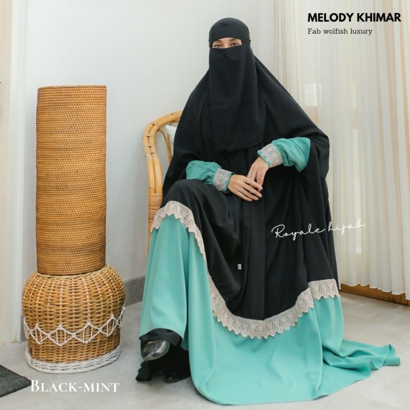 Melody khimar khimar overhead khimar floor ori royale hijab solo ni