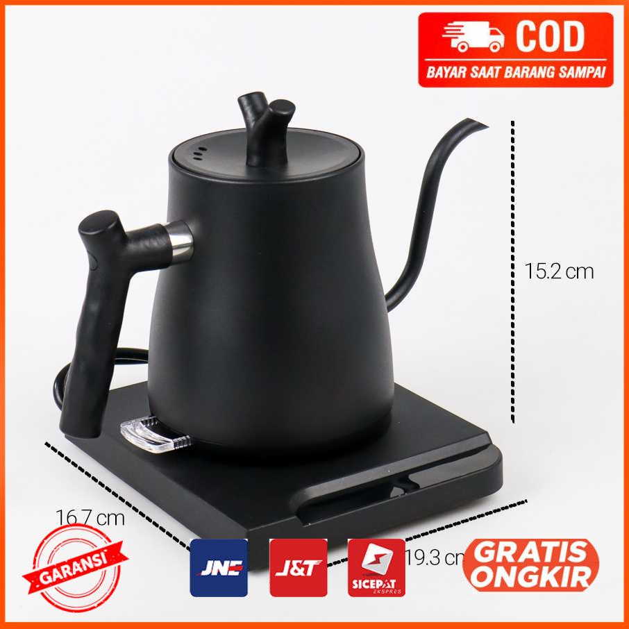 Teko Pemanas Electric Kettle Stainless Steel 1000W 0.8L