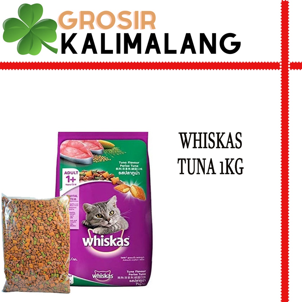 Whiskas Tuna 1kg (Grab/Gosend)