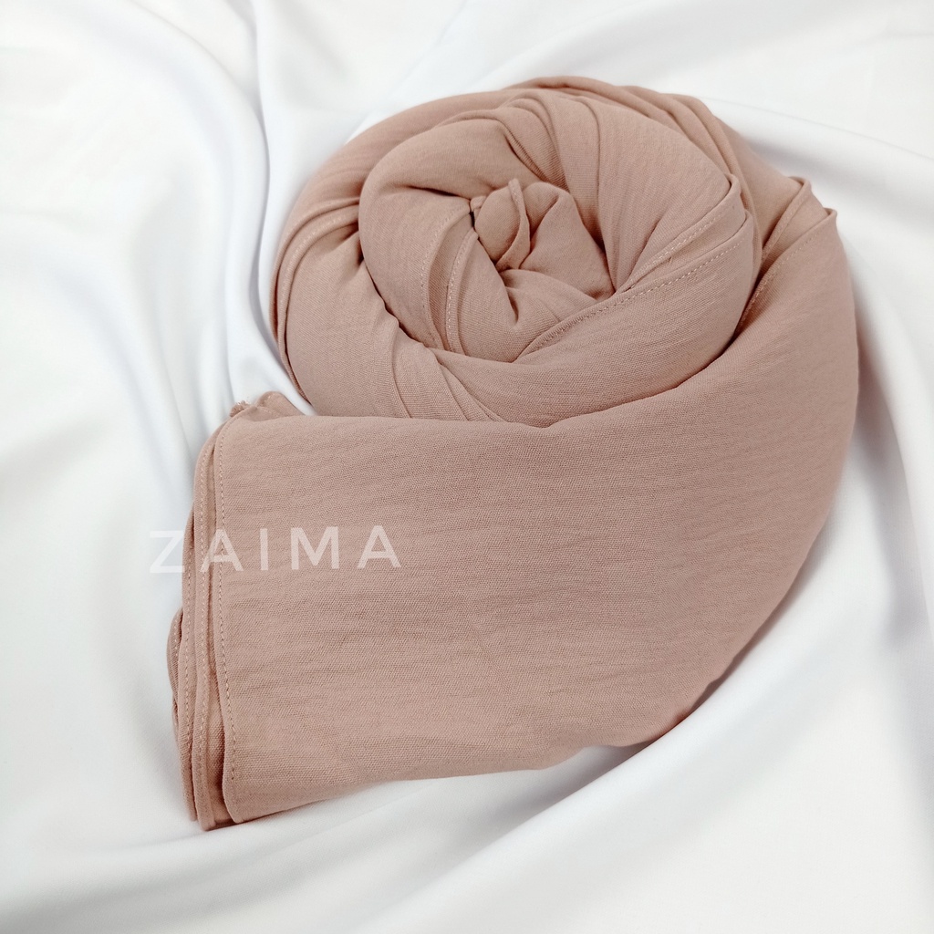 Jilbab Pasmina Crinkle | Kerudung Pasmina Crinkle | Pasmina Crinkle Jumbo 200x100 | Pashmina Katun Kusut | Pashmina Jumbo-Camel