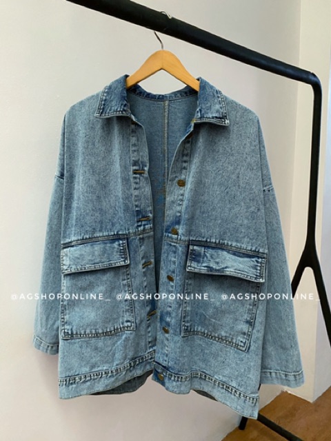 Vintage baggy oversized denim jacket 03