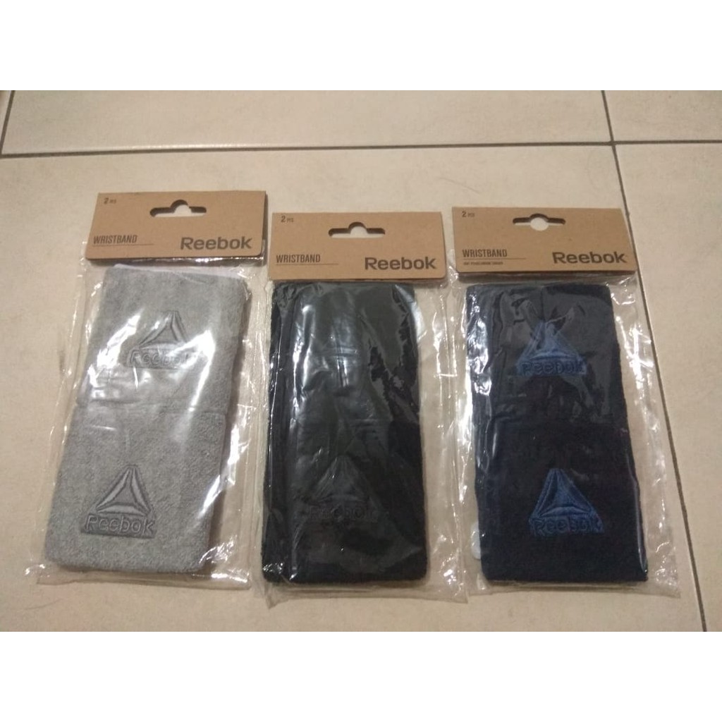 Wristband  Reebok Original isi 2pcs (NEW) LIMITED STOCK - Abu Misty