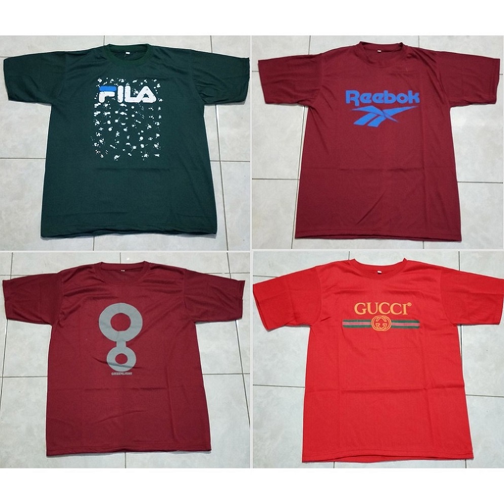 KAOS PENDEK PRIA UNISEX COWOK DEWASA DAN REMAJA POLYESTER  SIZE READY HARGA GROSIR