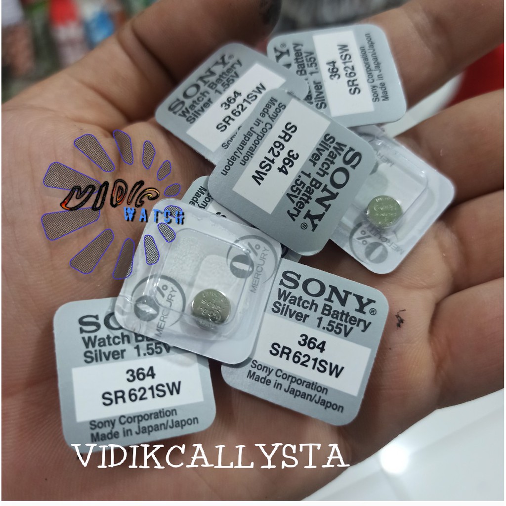 BATREI BATRE BATERAI JAM SONY MURATA 364 363 SR621SW SR621 LR621 L621 621 SW W AG1 LR60 ORIGINAL