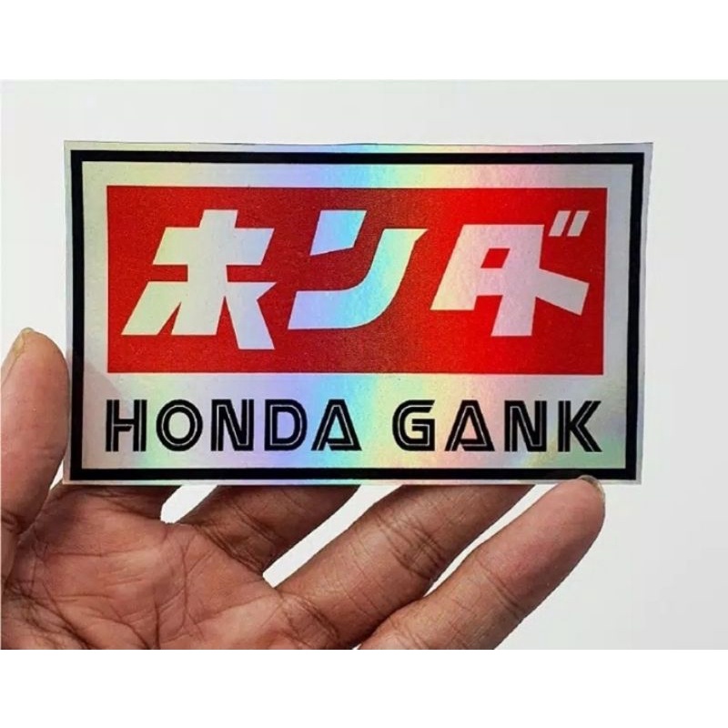 STICKER HOLOGRAM HONDA GANK MOTOR HEREX CB GL TIGER HONDA -DP