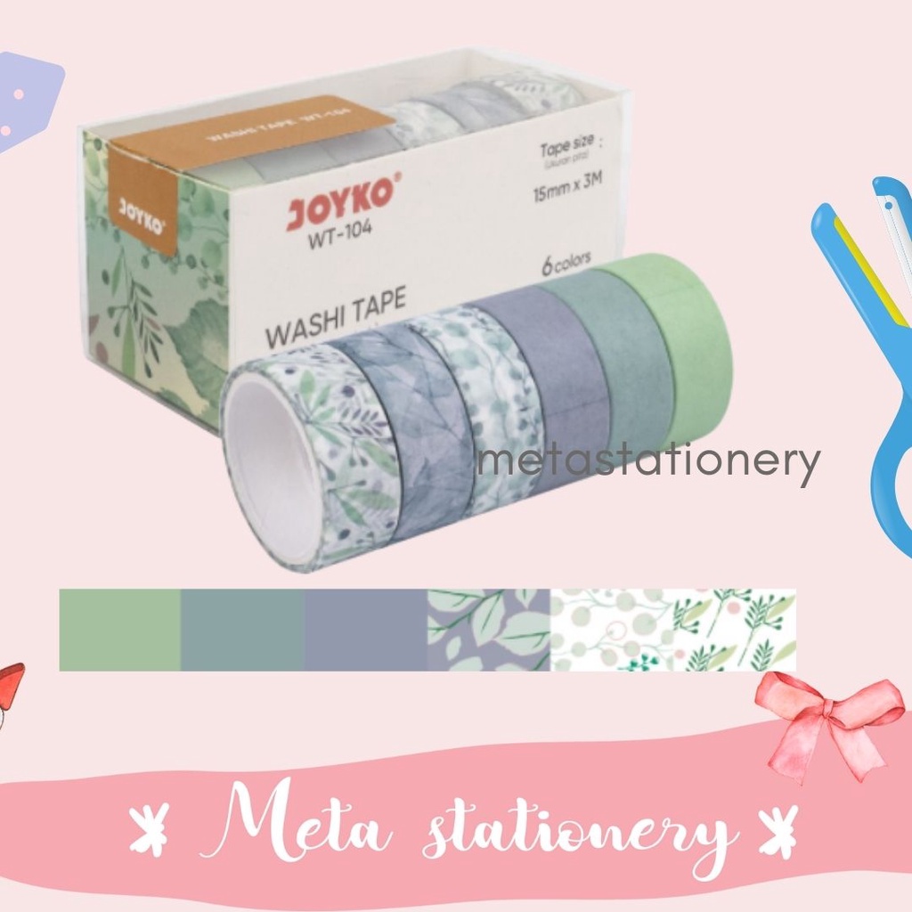 

Masking Tape / Washi Tape / Selotip Motif Joyko WT-104