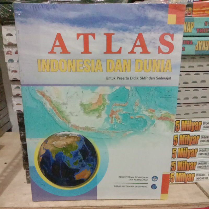 BUKU ATLAS INDONESIA DAN DUNIA ORIGINAL