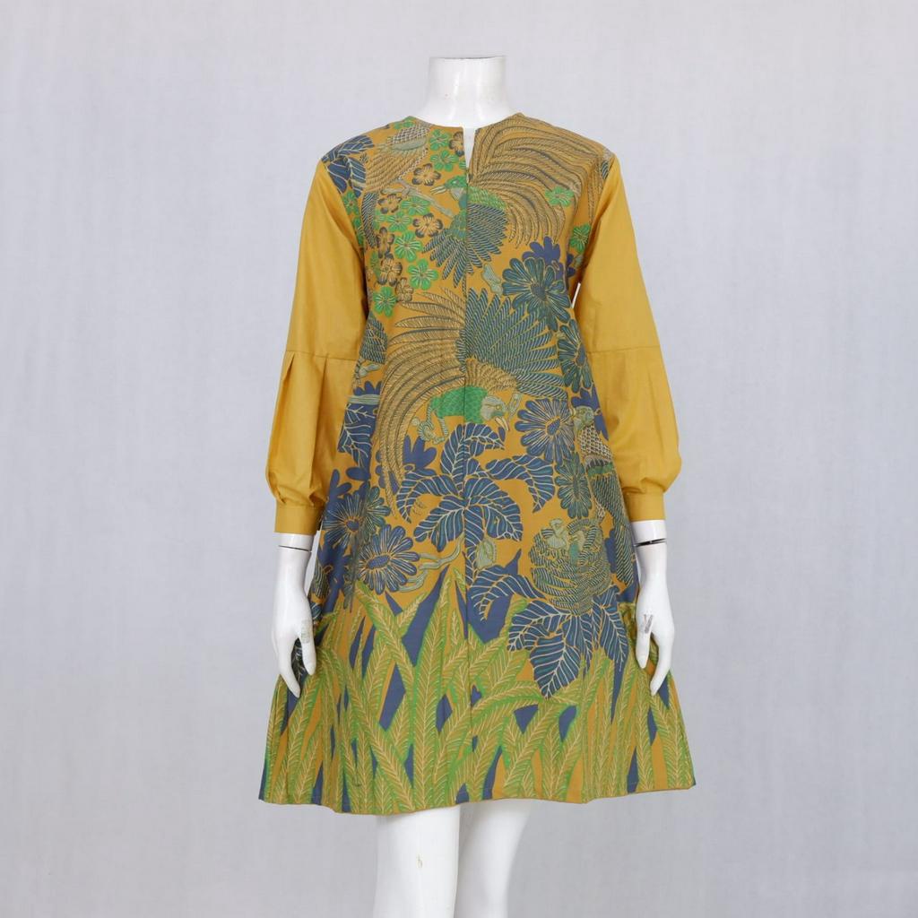 Discount Tunik Baju Kerja Batik Cempaka Ayu 01 Dress Batik Busui Langitjua Batik Solo