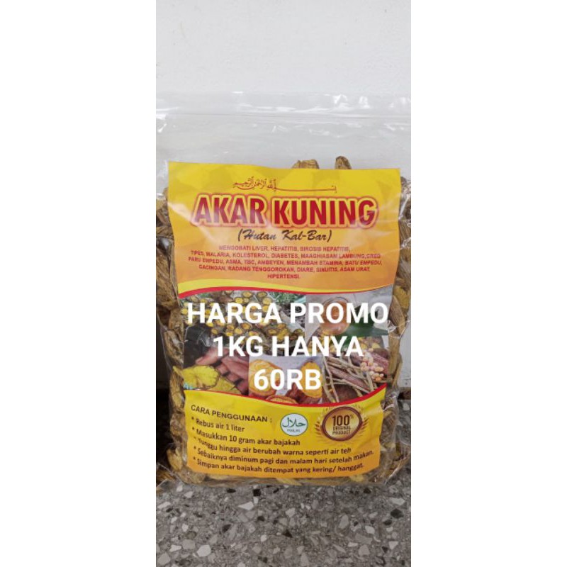 

BAJAKAH AKAR KUNING 1KG (BONUS 100gr TAMPALA/AKAR KUNING)