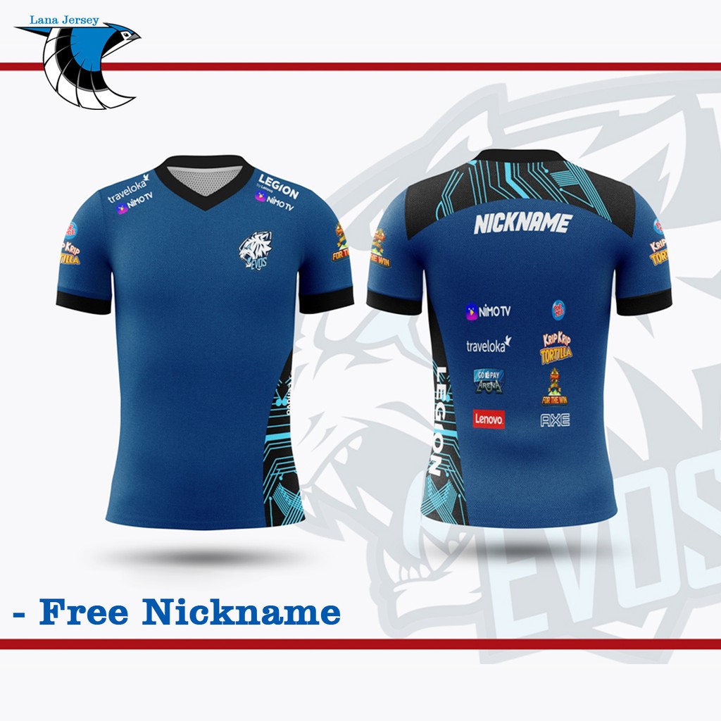 Jersey Gaming Evos Esport 2019 Free Nickname / Free Sticker