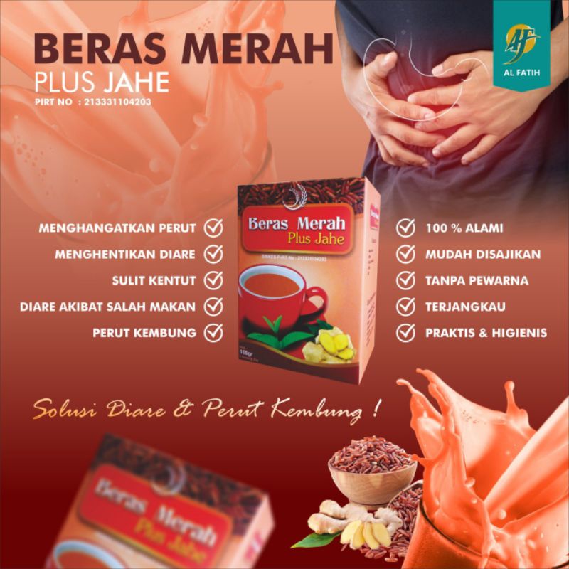 

BERAS MERAH PLUS JAHE