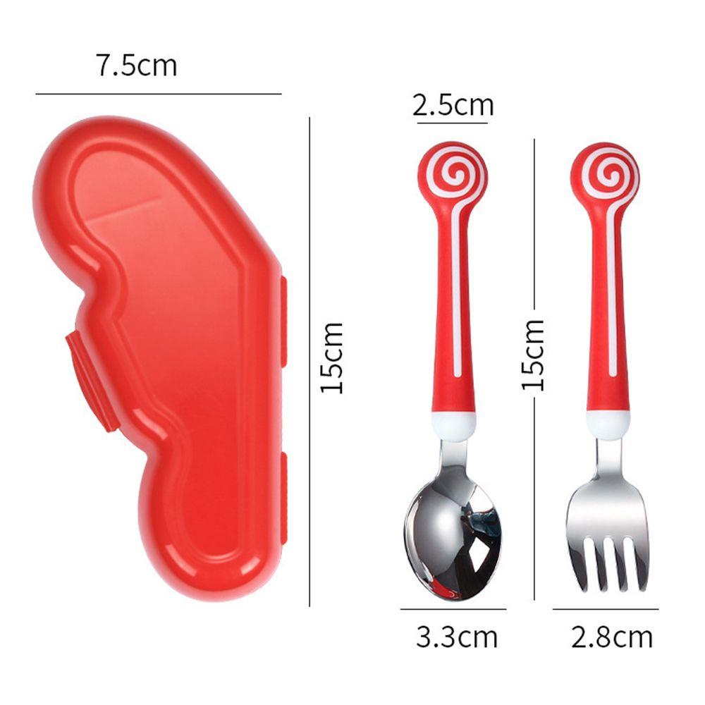 Preva Baby Spoon Fork Baby Gadgets Stainless Steel Set Peralatan Makan Sendok Garpu Set