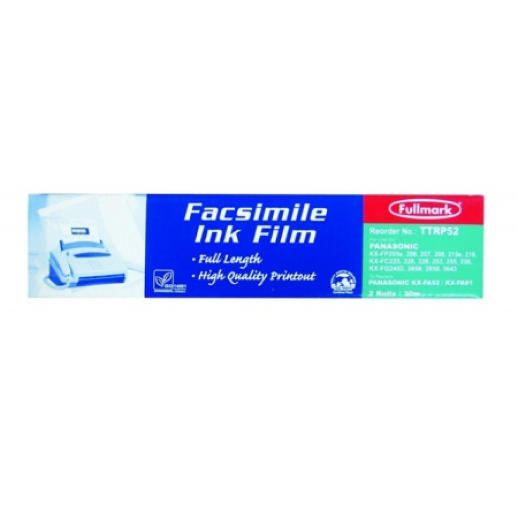 

Fullmark ribbon fax ink film refill tinta karbon TTRP52 for Panasonic