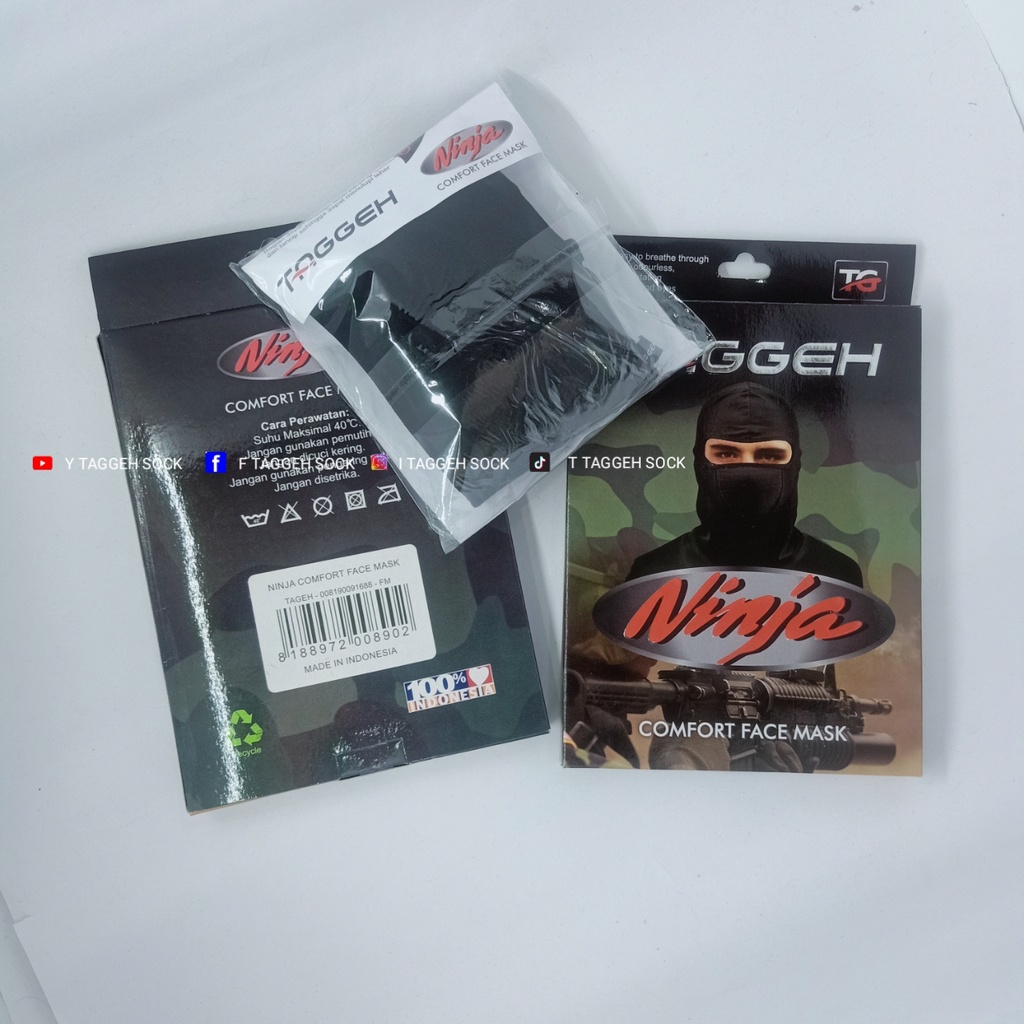 MASKER NINJA PENUTUP KEPALA &amp; MUKA / MASKER BERKENDARA / MASKER WAJAH