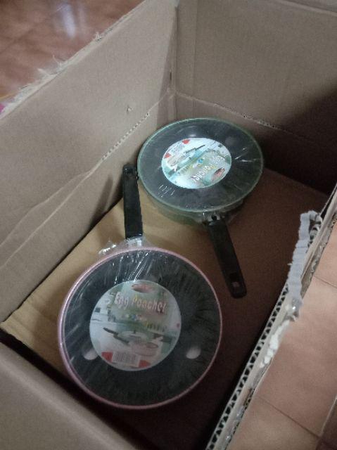 Egg Poacher Maspion 18 Cm Warna / Wajan Telur Anodize Cetakan Telur Isi 3 Anti Lengket Maspion